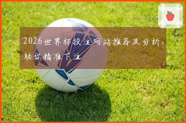 2026世界杯投注网站推荐及分析，助你精准下注