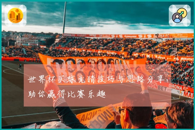 世界杯买球竞猜技巧与思路分享，助你赢得比赛乐趣